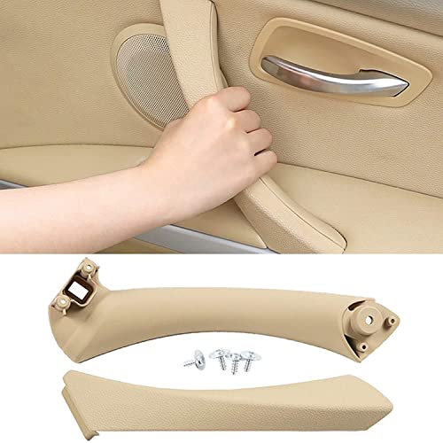 HommyFine Türgriff Innen Ersatztürgriff kompatibel mit BMW 3er-Serie E90/E91 Innentürgriff Ersatzriff für BMW 316 318 320 323 325 328 330 335 (2005-2011) (RECHTS, Beige)