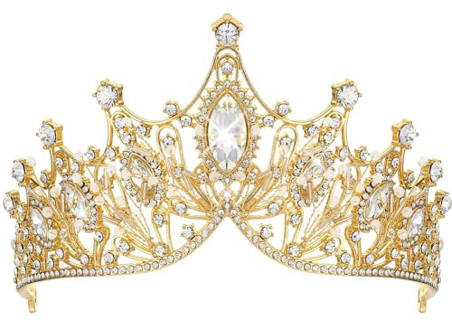 Tiara Kristallkrone für Bridal, Prinzessin Diadem Hochzeit Tiara Crown für Hochzeit Abschlussbälle Proms Festzüge Parties Geburtstag