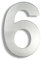 HASWARE Numero civico moderno in acciaio inossidabile spazzolato Elegante porta alfabeto placca Street Home Decor (6, 12 pollici argento)