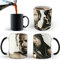 Aigori Tasse à café Rick and Daryl The Walking Dead (325 ml) - Sensible à la chaleur - Changement de couleur - Cadeau TWD pour homme et femme - Pour Halloween, Noël, anniversaire, mère, père, ami (1