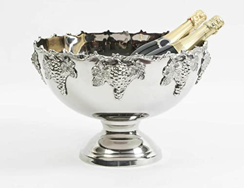 Retro Collections Victorian Style Silver Plated Punch Bowl Ice Bucket Champagne/Wine Cooler Grape