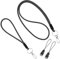 Vicloon Schlüsselband Key Chain, 2 Stücke Schlüsselband Set, Schlüsselband Kurz und Schlüsselband Lang,Schlüsselband lang als Schlüsselanhänger und Sicherheitsverschluss für Ausweis,Handy(Dunkelgrau)