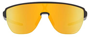 Oakley Corridor Schwarz - Leichte robuste Sportsonnenbrille, Größe One Size - Farbe Matte Carbon - Prizm 24K
