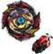 Toupie Blade, Blade Burst Quadrive Toupie Metal Fusion avec Lanceur Starter Gyro de Combat Jouet Set Cadeaux pour Enfants (A)