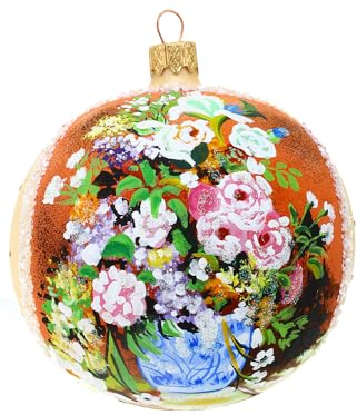 HAMBURGER WEIHNACHTSKONTOR® - Christbaumkugel mit Bunter Blumenpracht