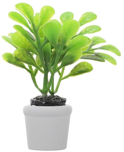 DOITOOL Miniature Potted Plants for Dollhouse Home Decor Tiny Artificial Plants Table Centerpiece for Indoor Decoration and Party Favors