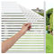 LEMON CLOUD Fensterfolie Vertikale Streifen Fenster Sichtschutzfolien, Anti-UV Selbstklebende Milchglasfolie Statische Folie ohne Klebstoff, für Büro und Haus Dekorative Folie - 44,5x300cm