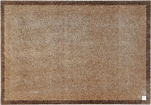 Barbara Becker Fußmatte Touch, Schmutzfangmatte waschbar, für Eingangsbereich Wohnungstür, Fußabstreifer, Türmatte, Braun, 39 x 58 cm