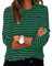 Tshirt Damen Gestreiftes Langarmshirt Basic Rundhals Langarm Pullover Gestreiftes Farbblock Shirt Long Sleeve Tunika Tops Leicht Locker Langarmshirts Oberteile Damen Sommer Baumwolle Longshirt