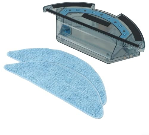 EpheyFIF Ersatz-Wassertank-Mülleimerbox, waschbar, wiederverwendbar, Mops, Tücher, kompatibler Wassertank für Tesvor Staubsaugerroboter für X500 M1 S6 S4, unterstützt stromlinienförmige Reinigung