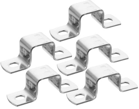 FOYTOKI U-Shaped Clamp Set 6pcs Square Tubing Clamps for Water Supply Firefighting