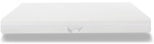 Kaltschaummatratze 7 Zonen Komfortschaummatratze, 20 cm hoch, H3 H2 matratze 90x200 cm Ergonomische Kaltschaummatratze mit Griffe & Bezug waschbar Klimafaser versteppt Mit Rundum-Reißverschluss