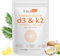 120 Count Vitamin D3& Vitamin K2, Vitamin D3 K2 Softgel (MK-7), Vegan Vitamin D3 K2 Supplement, Free of GMO, Gluten, Soy (B)
