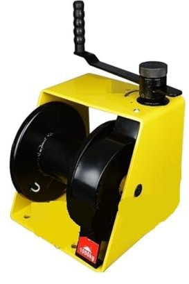 XMWOEIX Treuil Manuel 250 kg Treuil Manuel à Tige Turbo avec guindeau Manuel de Levage Robuste autobloquant pour remorque Automobile, Bateau ou remorquage de VTT (250 kg)