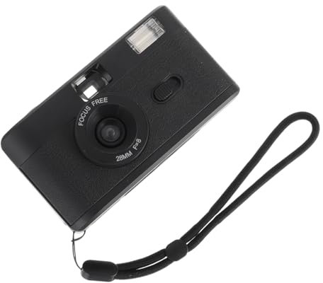 UKCOCO Vintage Filmkamera Mit Integriertem Blitz Filmkamera Wiederverwendbar Retro Kamera Ohne Batterie