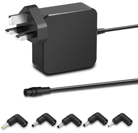65W 45W Universal Laptop Charger Compatible with ASUS VivoBook ZenBook NoteBook,for Lenovo IdeaPad Notebook Power Supply Replacement with 5 Connectors