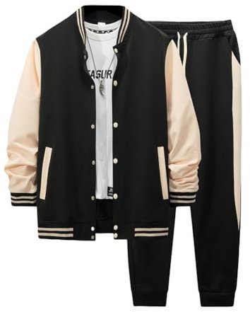 DONYKARRY Track Suit Tuta Sportiva Uomo Felpe per gli uomini 2 Pezzi Leggeri Casual Atletico Sport Jogging Set