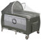 lionelo Sven Plus 2en1 Cuna de Viaje y Parque de bebés 0-36M para niños hasta 15 kg Función de Cambiador Mosquitero Apertura Lateral con Cremallera Ajuste de Altura Gris y Turquesa (Beige Oliva)
