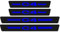 KLHYWEN 4 Pièces Bande de Protection de Seuil de Porte de Voiture pour Citr-oen C1 C2 C3 C4, Accessoires de Décoratives d'autocollants Anti-Rayures en Fibre Carbone,C4 Blue