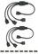MZOYOURO ARGB Splitter Cable, 5 V 3 pin, splitter argb, 1 presa su 3 spine 30 cm for Computer Chassis Expand CPU Cooler and 5V ARGB Fan,2 pcs