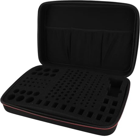 SUNGOOYUE Portable Bag for the Drive Quantity for Shock Absorbers for Battery Shock Absorbers for AAA C D 9V Lithium and Tester Battery, Eva Premium for Black Home Trips