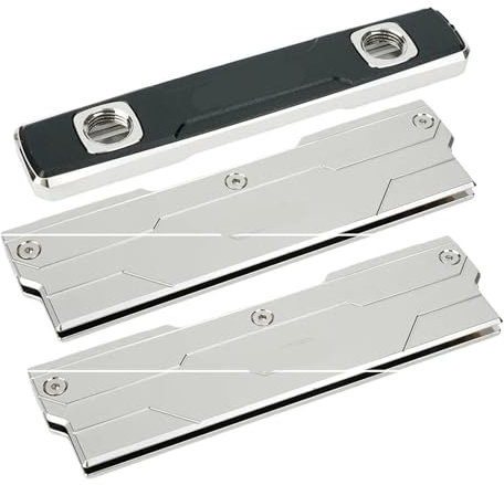 Direct touch RAM water block for 2 RAM slots cooler