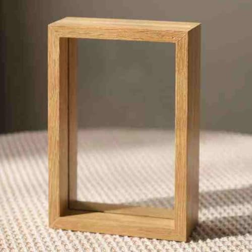Marco de fotos transparente de doble cara con cristal flotante, ideal para conservar fotos, obras de arte, carteles y manualidades