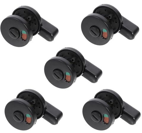 MOBUTOFU Public Toilet Privacy Indicator Door Lock 5Pcs Plastic Locks with Occupied Vacant Display for Bathroom Cubicle Doors in Shopping Centres