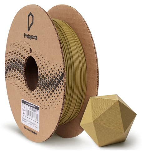 Protopasta 3D Printer Filament, PLA Filament 1.75mm, Brass Filled PLA, 500g Spool