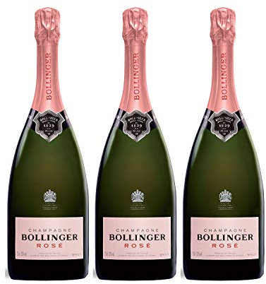 Champagne Brut Rosé - Bollinger - Lot de 3x75cl - Cépages Chardonnay, Pinot Meunier