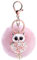 Schlüsselanhänger Plüsch Eule Bommel Taschenanhänger mit Strass,Pompom Kugel Schlüsselanhänger,Plüsch Auto Schlüsselring,Handtasche Schlüsselbund Weich Keychain Dekor (20#)