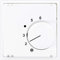 REV 0208880106 Studio, Abdeckung für Heizungsregler (Schliesser), Bedienfeld Thermostat Heizung, weiss