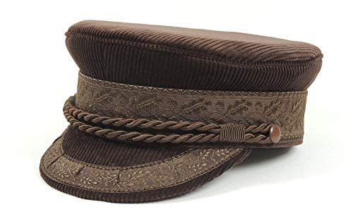 Prinz-Heinrich Mütze in Cord, das Original - Made in Germany (Braun, 58)