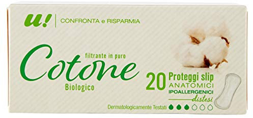 U! Confronta & Risparmia Proteggislip Distesi Cotone, 20 Pezzi