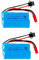YUNIQUE GREEN-CLEAN-POWER - Kit de 2 Batteries Lipo Rechargeables 6.4V 750mAh | Compatible avec Voitures et Camions RC A959-A, A969-A, A979-A, K929-A | Haute Performance et Longue Durée, Bleu