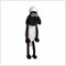 LAARNT 40cm Shaun-Schwarzes Schaf Plüschtier,Weiche und Bequeme Schwarze Schafpuppe,Schwarz Schaf Plüschpuppe,Geschenke