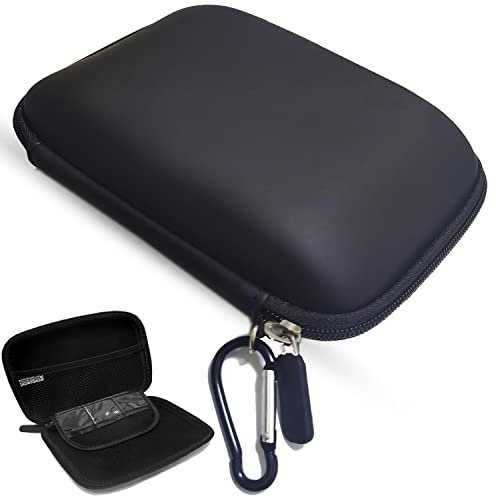QFDSHOPCO Custodia rigida per GPS da 6 pollici, custodia protettiva per GPS, compatibile con navigatore GPS da 5-6 pollici Garmin Drive 53 52 51 50 dezl OTR610 OTR500 TomTom Navigatore GPS e schede di