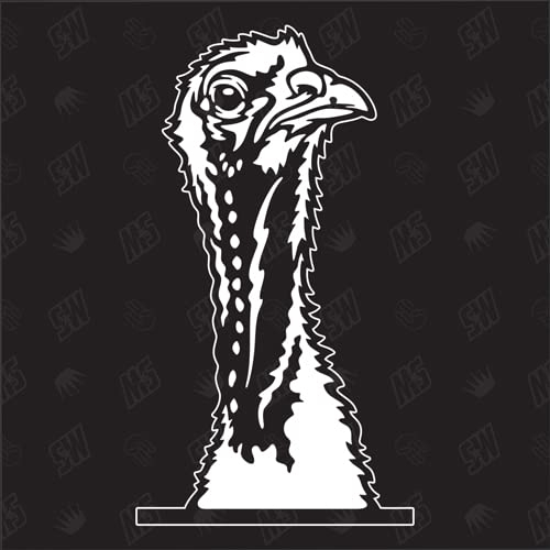 speedwerk-motorwear Truthahn Version 2 - Aufkleber, Autoaufkleber, Sticker, Pute, Henne, Huhn, Geflügel, Hahn, Bauernhof, Tiere, Farmanimals, Farmtiere (AUCH MIT Wunschname MÖGLICH)