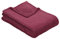 Ibena Kuscheldecke Olbia 150x200 cm - flauschig, warm & waschbar, Fleecedecke dunkelrot einfarbig