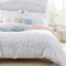 MOONLIGHT20015 Super King Duvet Cover set Reversible Quilted Bedding Sets with Pillowcases Soft Brushed Microfiber Printed Duvet Set (Tile Pattern Super King)