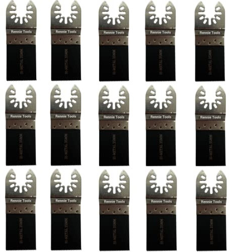 Pack Of 15 x 35mm Bi-Metal Multi Tool Blades For Wood & Metal Cutter Saw Set Compatible with Dremel Fein Multimaster Makita Etc Oscillating