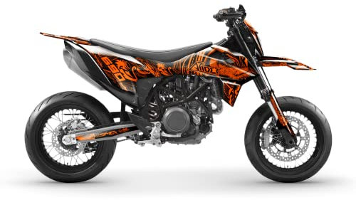 ARider Dekor (Aufkleber) passend für KTM 690 SMC-R 2019-2022 | Dragon Edition (Orange)