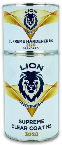 WAGA PAINT S.R.L. Trasparente Carrozzeria Antigraffio LT.1 LION REFINISH Supreme Clear Coat HS3020 Acrilico Lucido Brillante, Catalizzatore 500ML (Standard)