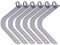 Kajak Paddel Federclip,Kajak-Federklammern,Druckknopf-Federclip,Feststellbare Zeltstange Druckknopf Feder Snap Clip,für Outdoor Camping Edelstahl Federschnappclips Zubehör,für Markisenflügel,8 mm