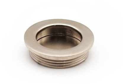 DOJA Barcelona | Maniglia Porta Interna Dorata | Ø40.5x10mm | 6 Pz | Maniglia Rotonda da Incasso | Maniglia da Incasso | Maniglia Rotonda Porta Scorrevole, Pomello Porta Sgabuzzino, Cassetto, Finestra