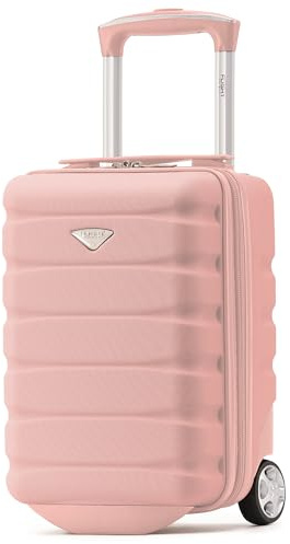 Flight Knight Lightweight 2 Wheel ABS Hard Case Suitcases Cabin Carry On Hand Luggage Approved for Over 100 Airlines Including British Airways, easyJet & Maximum Size for Ryanair 40x20x25cm