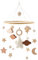GLITZFAS Babybett Mobile Baby Windspiel, Mobile Baby Holz mit Filzbällen und Wolken Ornament Kinderzimmer Hängende Bettglocke Geschenk für Baby Mädchen oder Jungen, Rassel Spielzeug (Beige B)