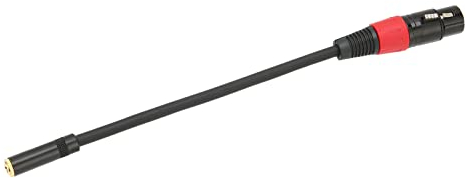 Cable Hembra de 3,5 Mm a XLR, Conector Hembra Profesional XLR, Cable Convertidor de Micrófono Mini Jack para Cámara y Ordenador (Caron Hembra a 3.5 Hembra 0,2 m)
