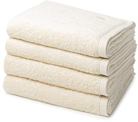 Ross - 4 teiliges Frottier-Set - Vita (4 X Handtuch im Set) - 520 g/m2 - Baumwolle - Walkfrottee - saugstark - weich und flauschig - Sand