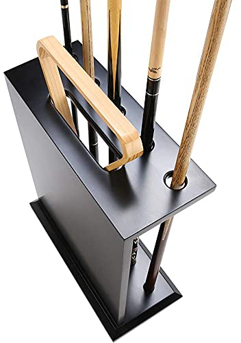 Nur Queue-Rack – Billard-Queue-Racks, Billard-Queue-Ständer, für 5 Queues und Ball-Set, für Zuhause, Schule, Club, Pool-Stick-Halter, schwarzer Pool-Stick-Rack 600 x 500 x 200 mm (600 mm x 500 mm x